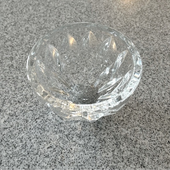 Vintage KOSTA BODA Round bowl Opus Lead crystal Sweden Leaf pattern Signed Kosta - Picture 5 of 7